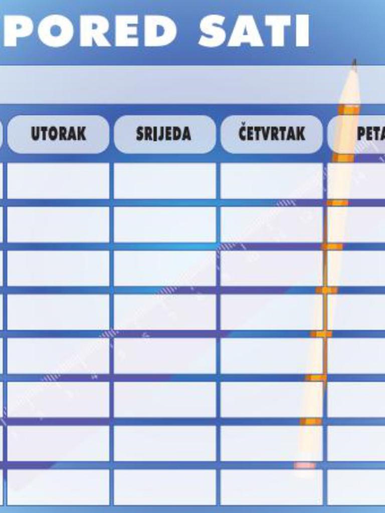 RASPORED PROSTORIJA PO RAZREDIMA ZA PRVI DAN NASTAVE 9.9.2019. NASTAVA POČINJE U 8.00 SATI.