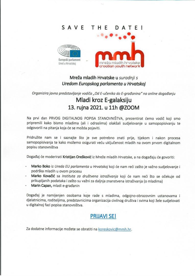 Mreža mladih Hrvatske u suradnji s Uredom Europskog parlamenta u Hrvatskoj
